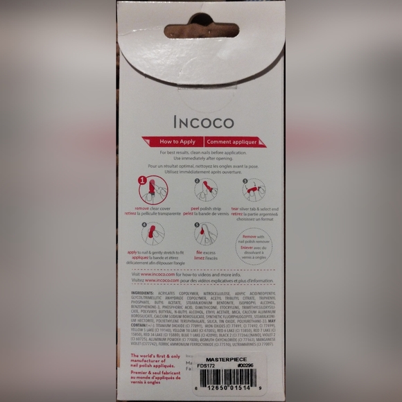 INCOCO NAIL POLISH REAL NAIL POLISH 100% 16 double-ended strips - Picture 2 of 2